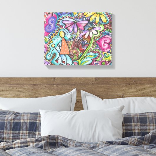 Moeder en kind canvas afdruk (Insitu (Slaapkamer))