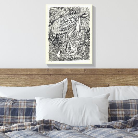 Moeder en kind canvas afdruk (Insitu (Slaapkamer))