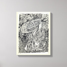 Moeder en kind canvas afdruk