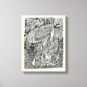 Moeder en kind canvas afdruk