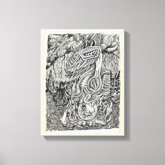 Moeder en kind canvas afdruk (Voorkant)