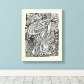 Moeder en kind canvas afdruk (Insitu (Houten vloer))