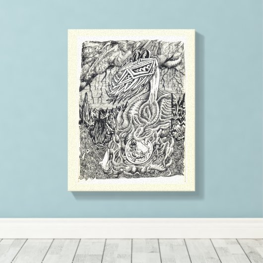 Moeder en kind canvas afdruk (Insitu (Houten vloer))