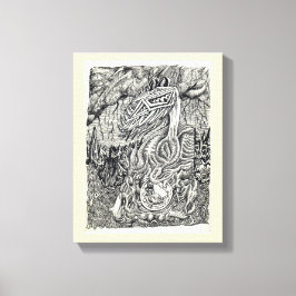 Moeder en kind canvas afdruk