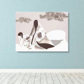 Moeder en kind canvas afdruk (Insitu (Houten vloer))