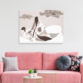 Moeder en kind canvas afdruk (Insitu (Woonkamer))