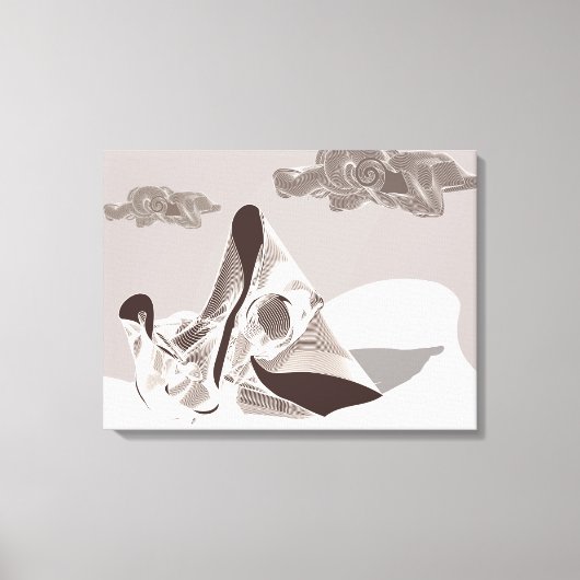 Moeder en kind canvas afdruk (Voorkant)