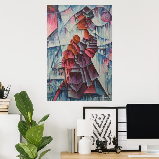 Moeder en kind - Canvas afdrukken Poster (Thuiskantoor)