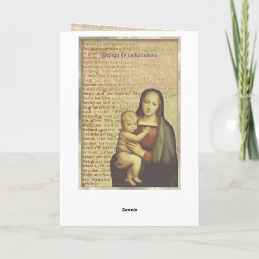 Moeder en kind Collage Kerst Kaart (Achterkant)