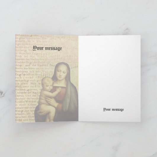 Moeder en kind Collage Kerst Kaart (Binnen)