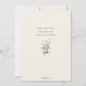  moeder en kind die Daisy Chains maken Feestdagenkaart (Achterkant)