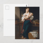 Moeder en kind (door Bouguereau) Briefkaart (Voorkant / Achterkant)