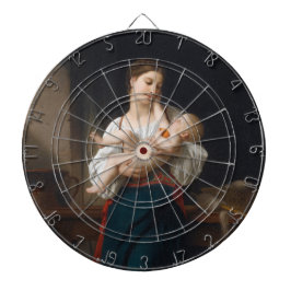 Moeder en kind (door Bouguereau) Dartbord