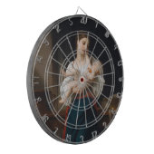 Moeder en kind (door Bouguereau) Dartbord (Voorkant Links)