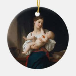 Moeder en kind (door Bouguereau) Keramisch Ornament