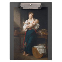 Moeder en kind (door Bouguereau) Klembord