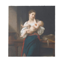 Moeder en kind (door Bouguereau) Notitieblok