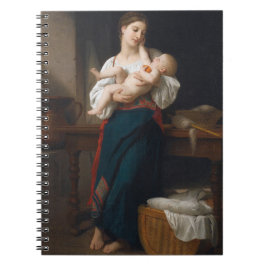 Moeder en kind (door Bouguereau) Notitieboek