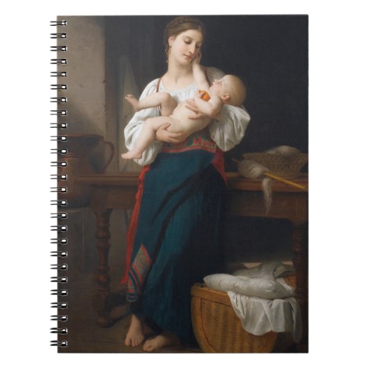 Moeder en kind (door Bouguereau) Notitieboek (Voorkant)