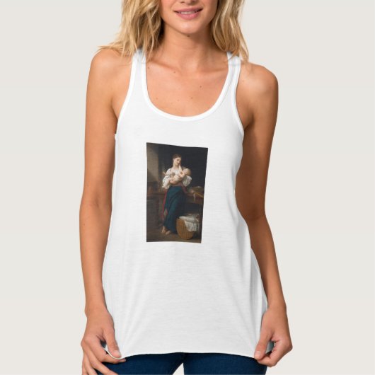 Moeder en kind (door Bouguereau) Tanktop (Voorkant)
