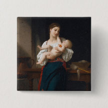 Moeder en kind (door Bouguereau)