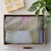 Moeder en kind door een rivier met wilde Rozen Tissuepapier (Geschenk)