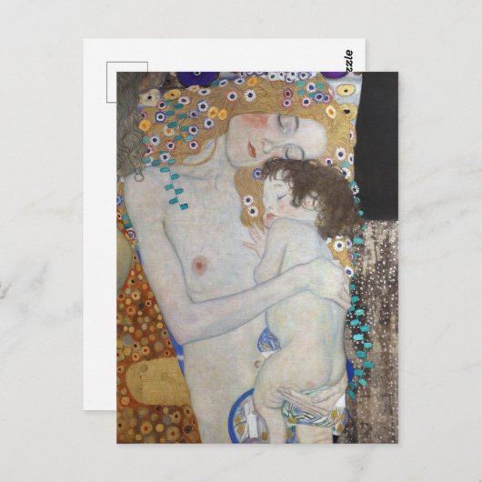 Moeder en kind door Gustav Klimt Briefkaart (Voorkant / Achterkant)