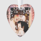 Moeder en kind door Gustav Klimt Collage Ornament (voorkant)
