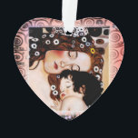 Moeder en kind door Gustav Klimt Collage Ornament<br><div class="desc">Moeder en kind door Gustav Klimt Collage</div>