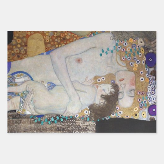 Moeder en kind door Gustav Klimt Inpakpapier Vel (Voorkant)