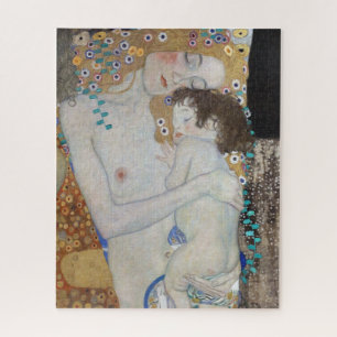 Moeder en kind door Gustav Klimt Legpuzzel