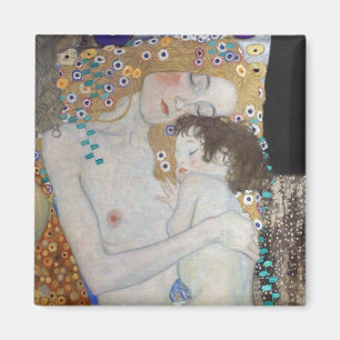 Moeder en kind door Gustav Klimt Magneet
