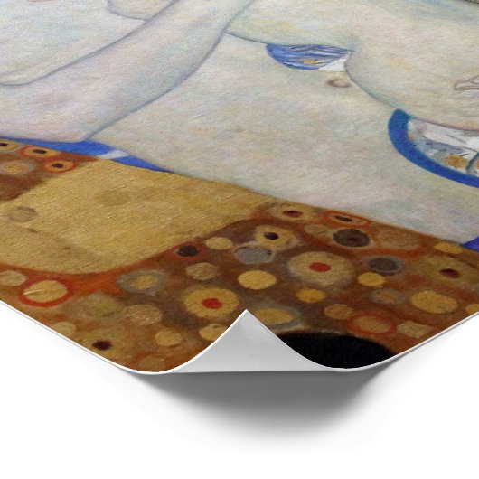 Moeder en kind door Gustav Klimt Poster (Hoek)