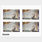 Moeder en kind door Gustav Klimt Rechthoekige Sticker (Vel)