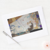 Moeder en kind door Gustav Klimt Rechthoekige Sticker (Envelop)