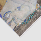 Moeder en kind door Gustav Klimt Tissuepapier (Detail)