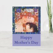 Moeder en kind door Klimt Kaart (Voorkant)