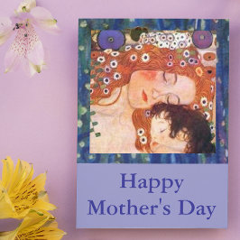 Moeder en kind door Klimt Kaart