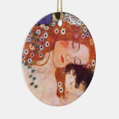 Moeder en kind door Klimt Keramisch Ornament (Rechts)