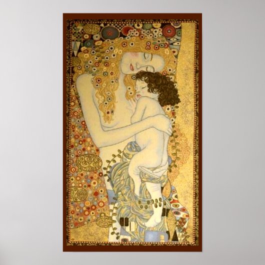 Moeder en kind door Klmit Poster (Voorkant)