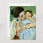 Moeder en kind door Mary Cassat Briefkaart (Voorkant / Achterkant)