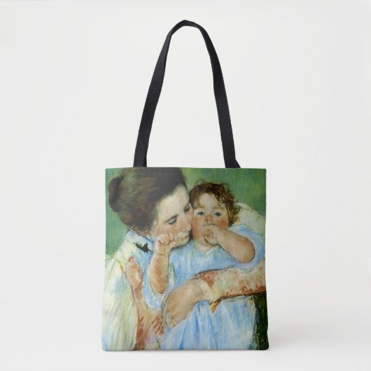 Moeder en kind door Mary Cassat Tote Bag (Voorkant)