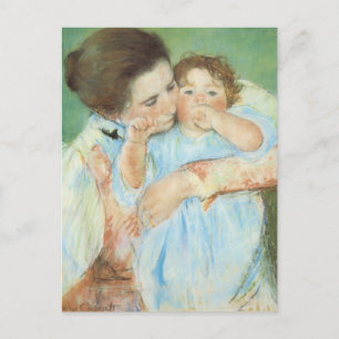 Moeder en kind door Mary Cassatt,  Kunst Briefkaart
