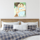 Moeder en kind door Mary Cassatt, Kunst Canvas Afdruk (Insitu (Slaapkamer))