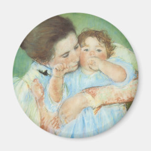 Moeder en kind door Mary Cassatt,  Kunst Magneet