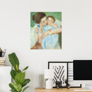 Moeder en kind door Mary Cassatt,  Kunst Poster