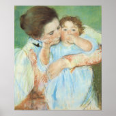 Moeder en kind door Mary Cassatt,  Kunst Poster (Voorkant)