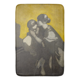 Moeder en kind (door Norah Neilson Gray) Badmat