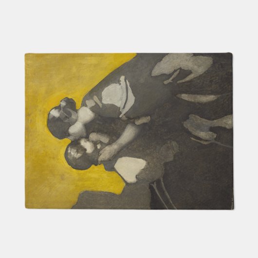 Moeder en kind (door Norah Neilson Gray) Deurmat (Voorkant)