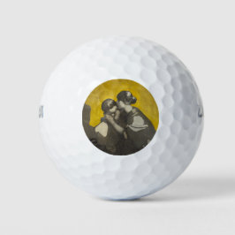 Moeder en kind (door Norah Neilson Gray) Golfballen